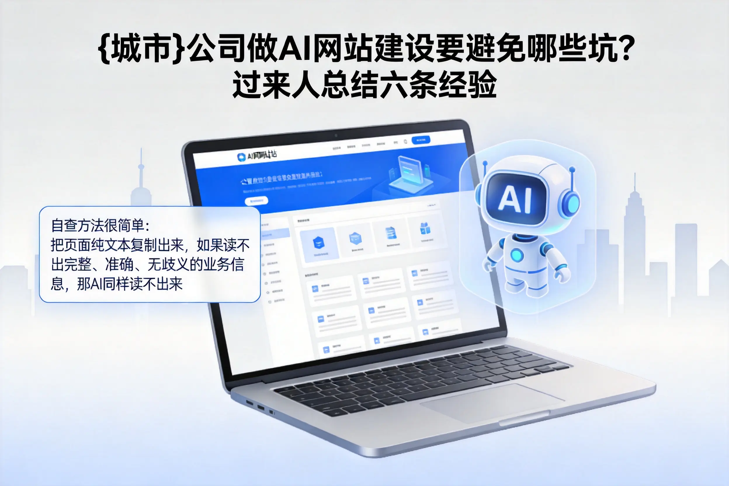 吕梁公司做AI网站建设要避免哪些坑?过来人总结六条经验