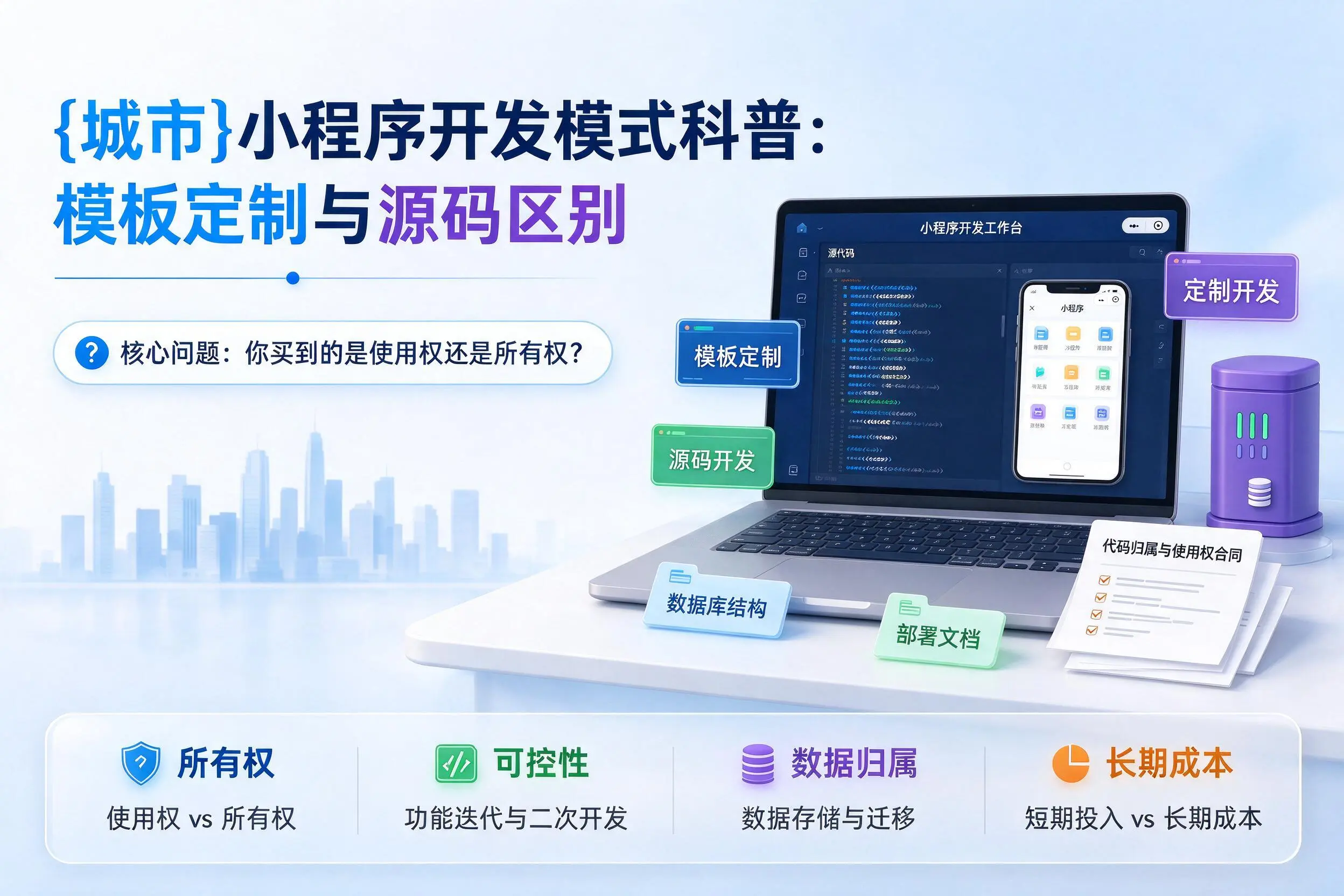 吕梁小程序开发模式科普:模板定制与源码区别