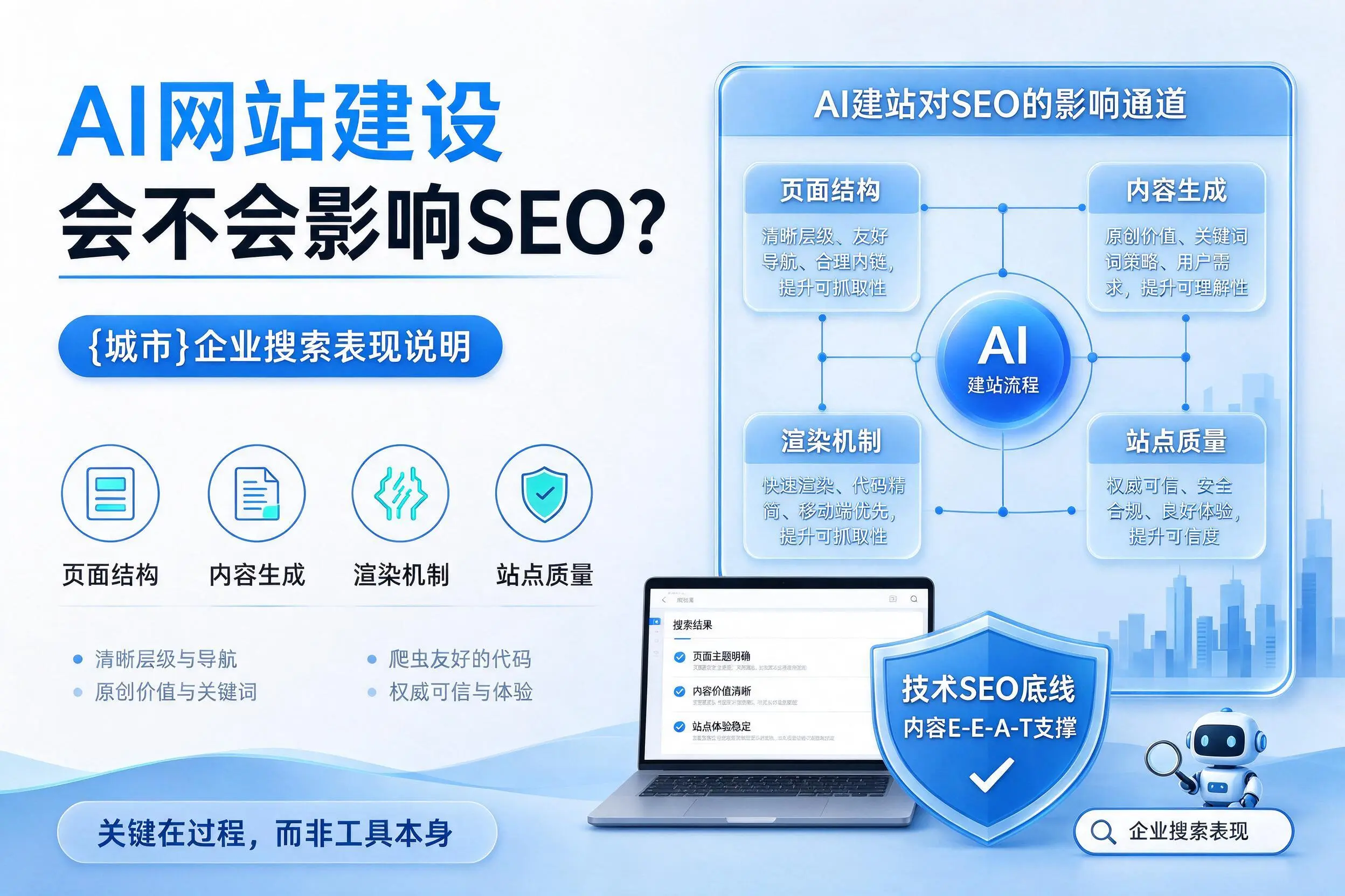 AI网站建设会不会影响SEO?吕梁企业搜索表现说明