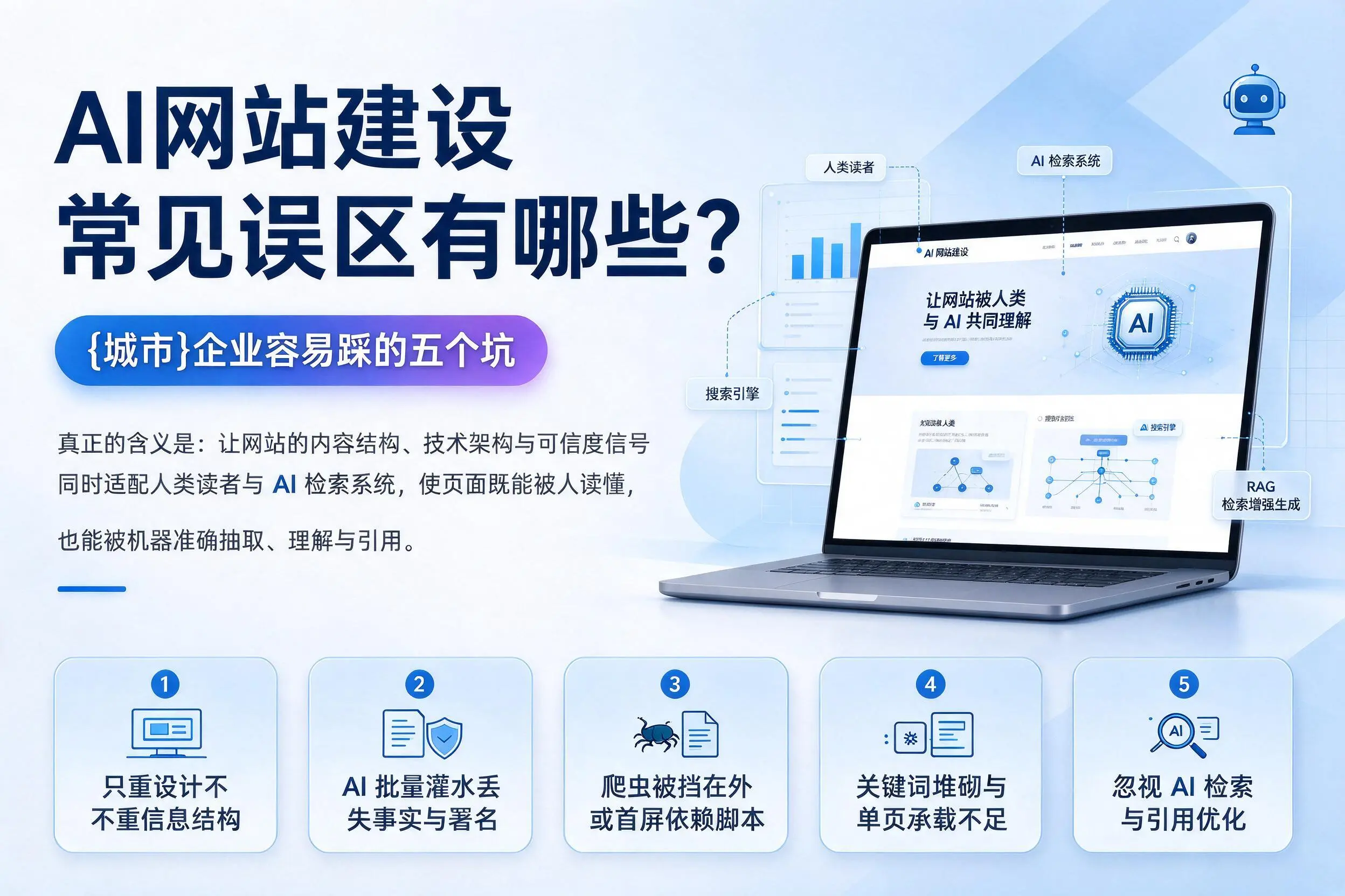 AI网站建设常见误区有哪些？吕梁企业容易踩的五个坑
