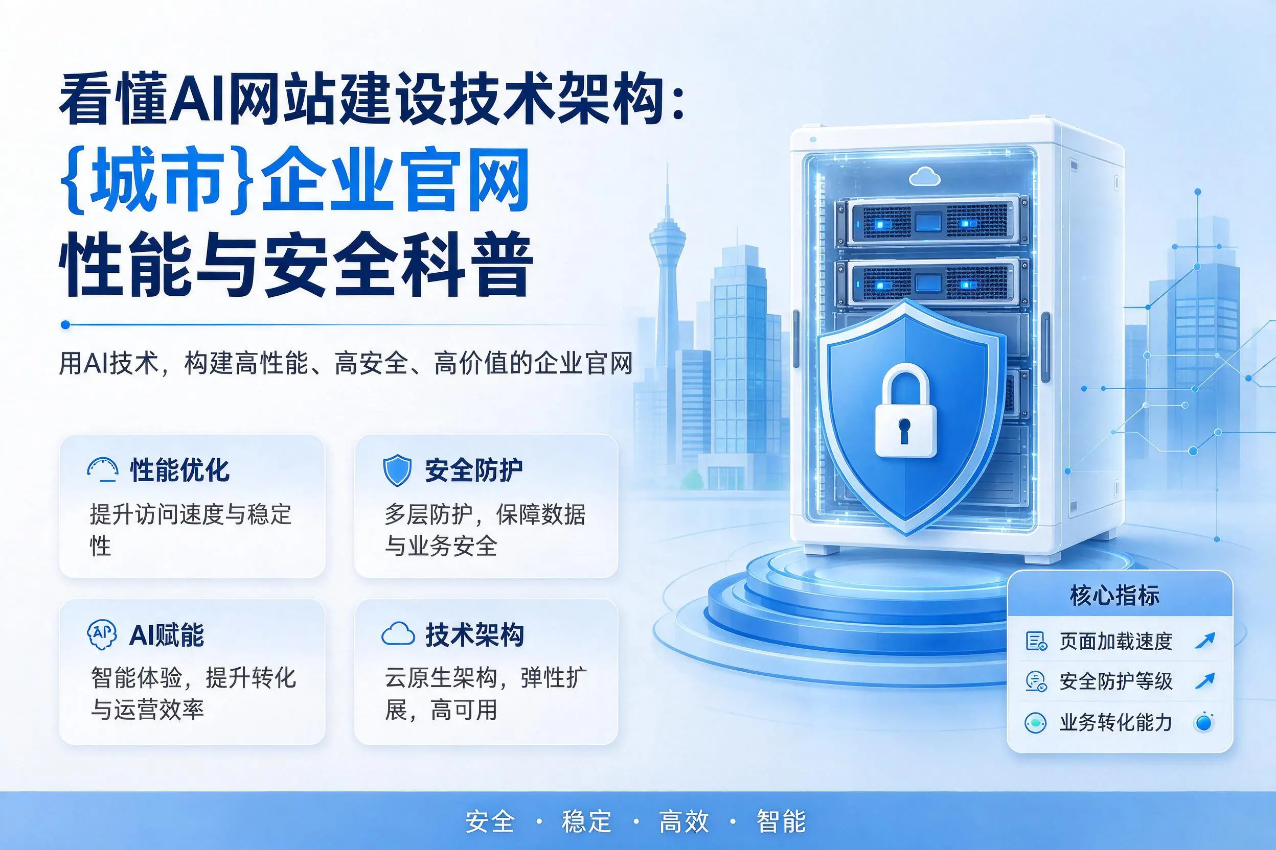 看懂AI网站建设技术架构:吕梁企业官网性能与安全科普