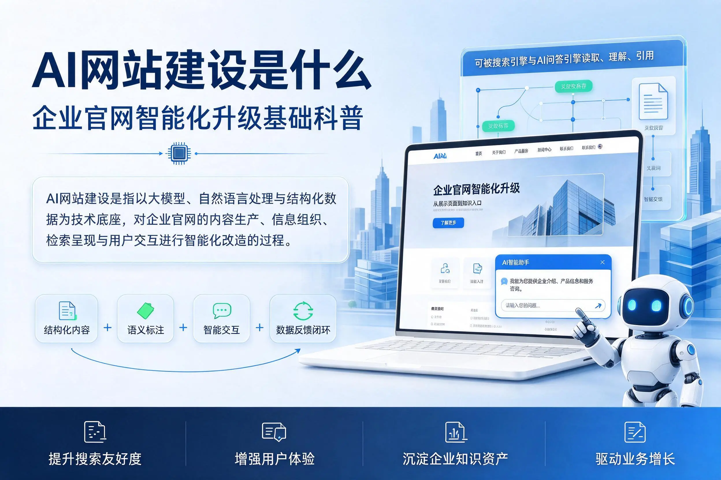 AI网站建设是什么:吕梁企业官网智能化升级基础科普