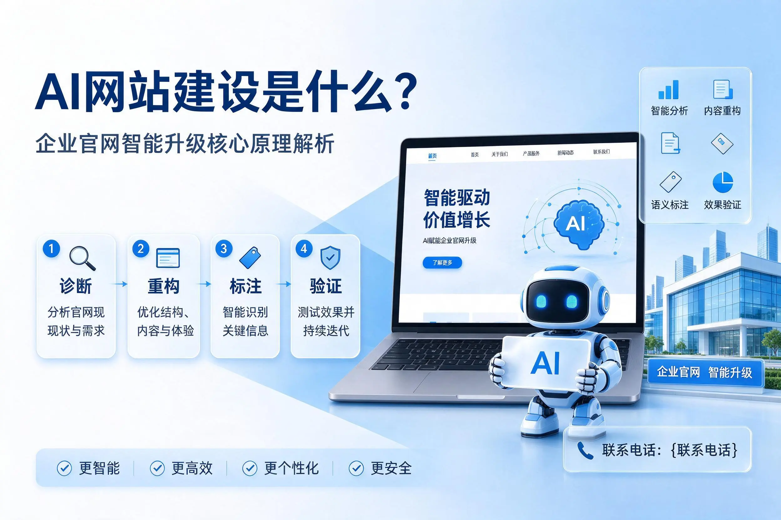 AI网站建设是什么?吕梁企业官网智能升级核心原理解析